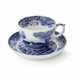 Spode Blue Italian Jumbo Cup & Saucer