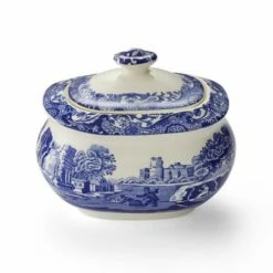 Spode Blue Italian Sugar Box