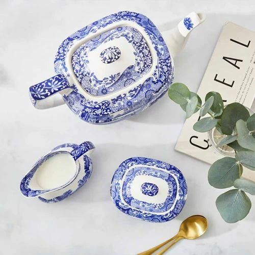 Spode Blue Italian Sugar Box - Image 4