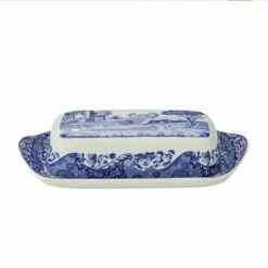 Spode Blue Italian Butter Dish