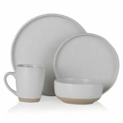 Barbary & Oak Avena 16 Piece Dinnerware Set White