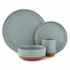 Barbary & Oak Verona 16 Piece Dinnerware Set Slate