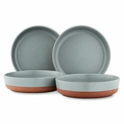 Barbary & Oak Verona Pasta Bowls Set Of 4 Slate