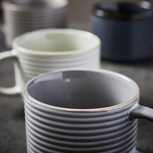 Barbary & Oak Totem Stacking Mugs, Set Of 4 - Reactive Glaze - Image 3