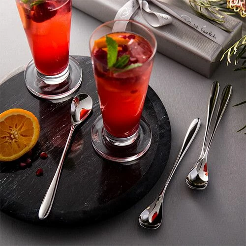 Robert Welch Bourton Bright Long Handled Spoon 4 Piece Set - Image 2