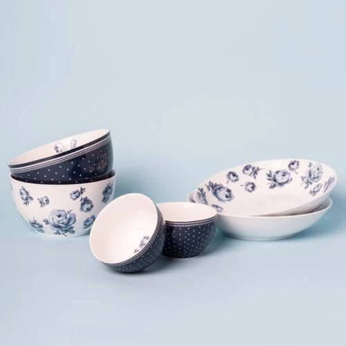 Katie Alice Vintage Indigo Floral Cereal Bowl - Image 5