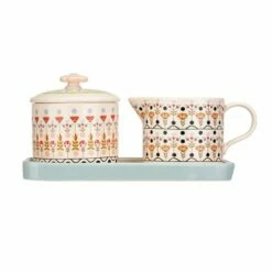 Cath Kidston Painted Table Ceramic Sugar & Milk Jug Set