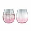 LSA Dusk Tumbler 425ml Pink & Grey Set Of Two