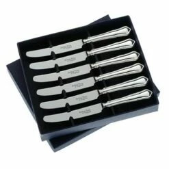 Arthur Price Of England Sovereign Stainless Steel Set Of Six Tea Knives Dubarry