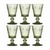 La Rochere Bee Stemmed Wine Glass Olive Green 270ml Set Of 6