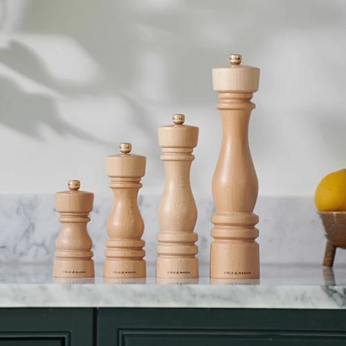Cole & Mason London 30cm Natural Beech Pepper Mill - Image 2