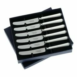 Arthur Price Of England Sovereign Silver Set Of Six Tea Knives Harley