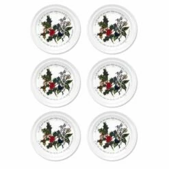 Portmeirion The Holly & The Ivy Set Of 6 Side Plates
