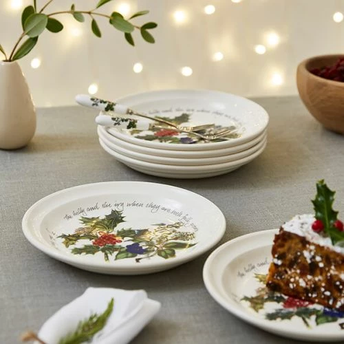 Portmeirion The Holly & The Ivy Set Of 6 Side Plates - Image 4