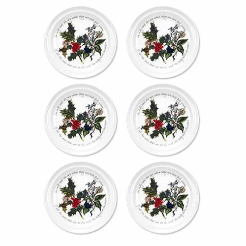 Portmeirion The Holly & The Ivy Set Of 6 Side Plates