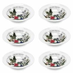 Portmeirion The Holly & The Ivy Set Of 6 Cereal Bowls