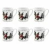 Portmeirion The Holly & The Ivy Set Of 6 Breakfast Mugs