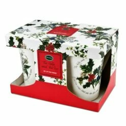 Portmeirion The Holly & The Ivy Set Of 2 Mugs