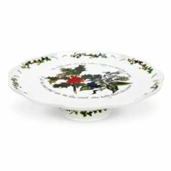 Portmeirion The Holly & The Ivy Footed Cake Plate