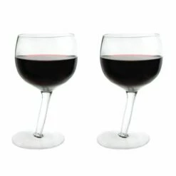 Bar Bespoke Tipsy Wine Glasses 2 Pack