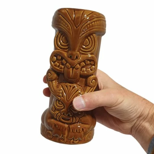 Bar Bespoke Tiki Mugs 2 Pack Brown And Red - Image 3
