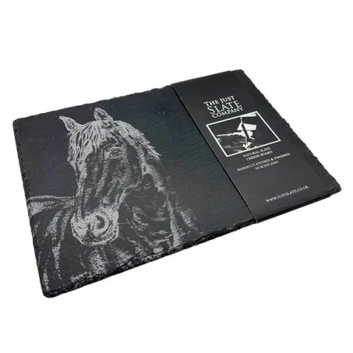 The Just Slate Company Horse Portrait Slate Cheese Board - Image 2