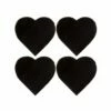 The Just Slate Company Set Of 4 Heart Slate Coasters