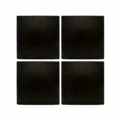The Just Slate Company Set Of 4 Square Slate Coasters