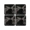 The Just Slate Company Set Of 4 Kissing Hares Slate Coasters