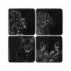 The Just Slate Company Set Of 4 Woodland Friends Slate Coasters