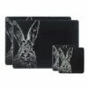 The Just Slate Company Hare Slate Coaster & Placemat Set