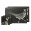 The Just Slate Company Pheasant Slate Coaster & Placemat Set