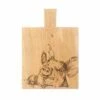 The Just Slate Company Pig Medium Oak Serving Paddle