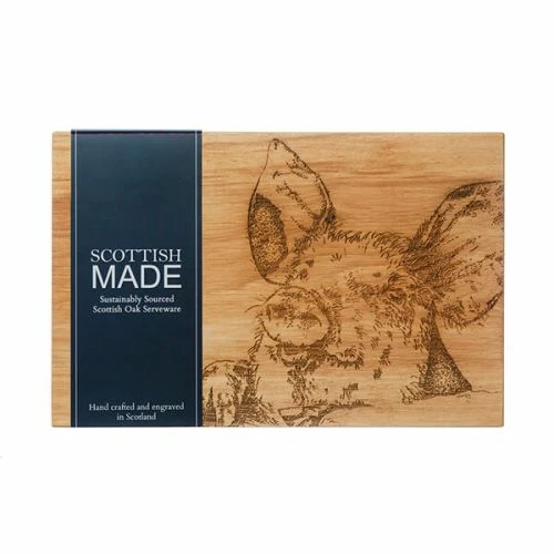 The Just Slate Company Pig 30cm Oak Serving Board - Image 2