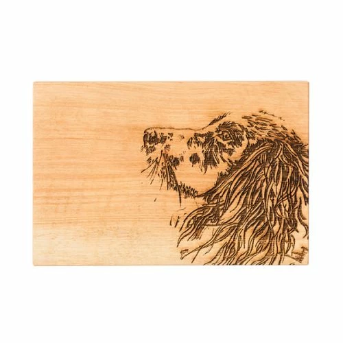 The Just Slate Company Spaniel 30cm Oak Serving Board