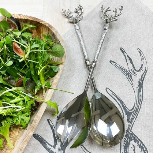 The Just Slate Company Stag Salad Serving Set - Image 2