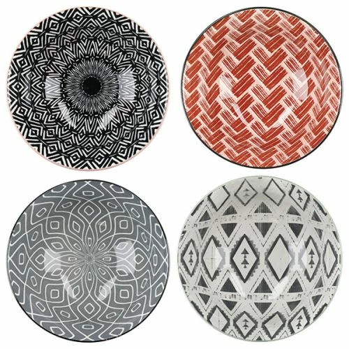 KitchenCraft Designed For Life Glazed Stoneware Bowl Set Of 4 - Image 2