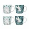 KitchenCraft Barrel Mug Set Of 4 Exotic Crane