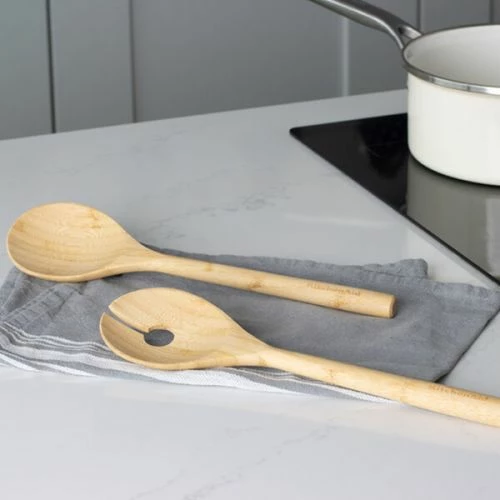 KitchenAid Bamboo Salad Servers - Image 4