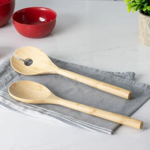 KitchenAid Bamboo Salad Servers - Image 5