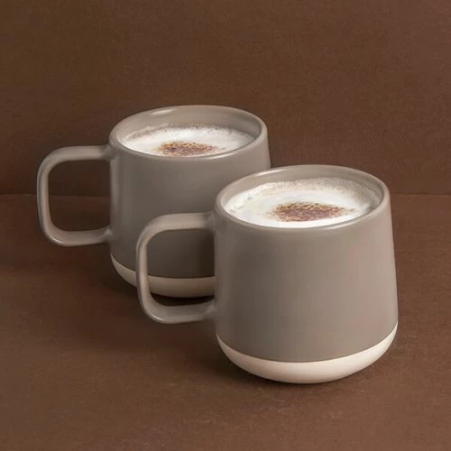 La Cafetiere Seville Stoneware Mugs Set Of 2 Grey - Image 5