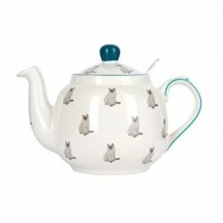 London Pottery Farmhouse Cat 4 Cup Teapot & Infuser
