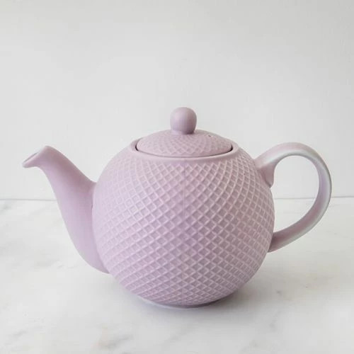 London Pottery Globe Dusty Lilac 4 Cup Textured Teapot - Image 2