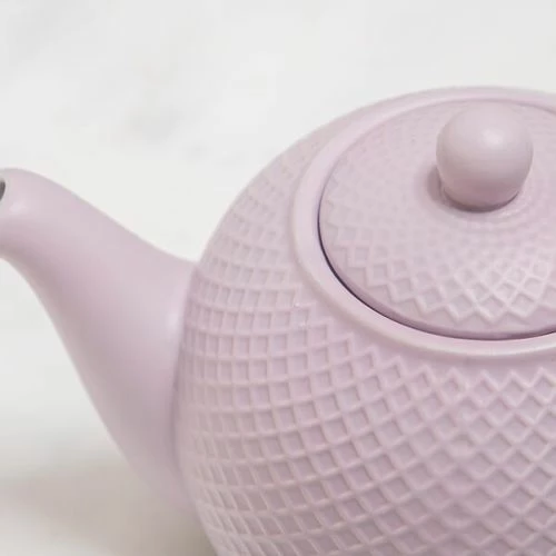 London Pottery Globe Dusty Lilac 4 Cup Textured Teapot - Image 3