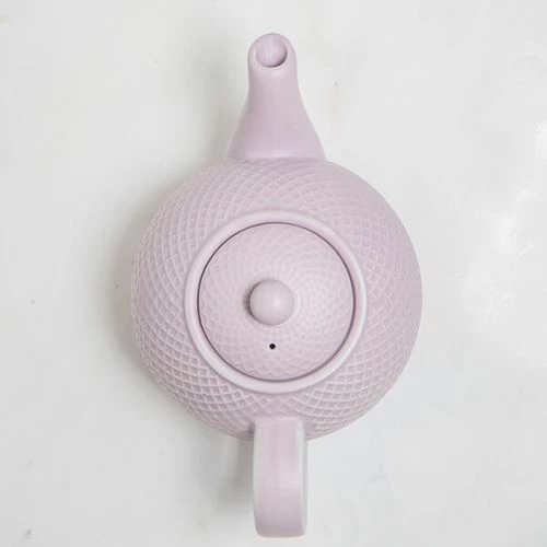 London Pottery Globe Dusty Lilac 4 Cup Textured Teapot - Image 4