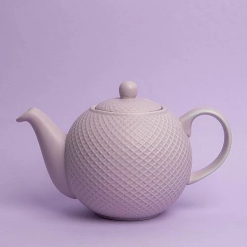 London Pottery Globe Dusty Lilac 4 Cup Textured Teapot - Image 5