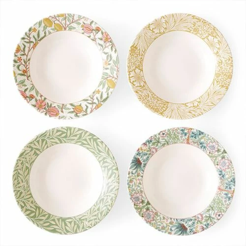 Morris & Co Mixed Set Of 4 26cm Bisto Pasta Bowls