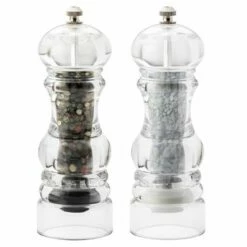 English Tableware Company President Clear Acrylic Salt & Pepper Mill Set