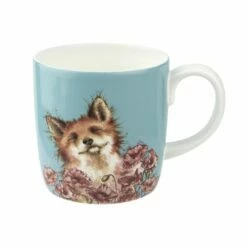 Wrendale Designs Large Fine Bone China Mug Poppy Field Fox