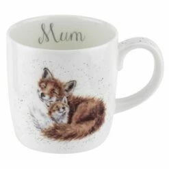Wrendale Designs Large Fine Bone China Mug Mum, Fox